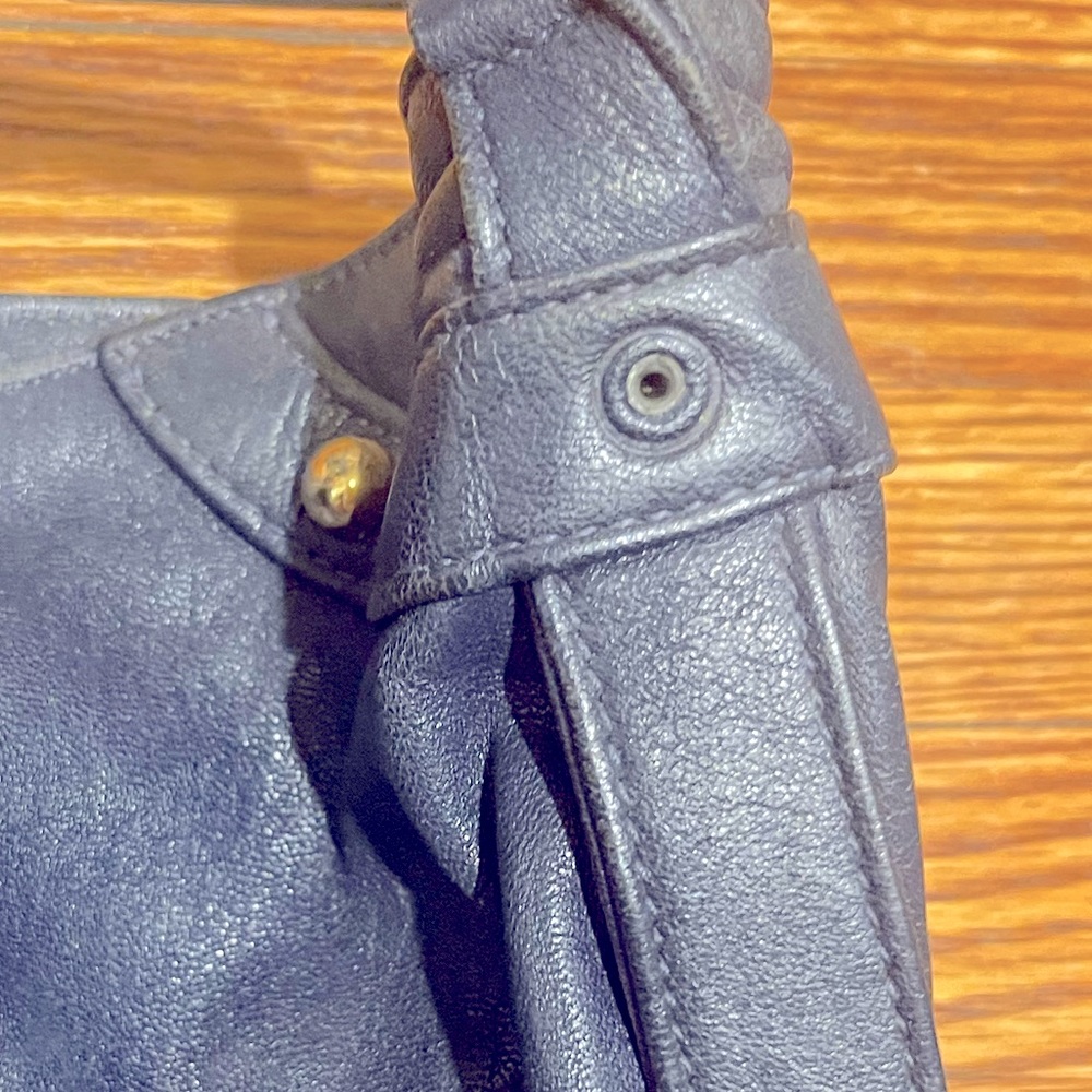 Vintage Rebecca Minkoff ‘Nikki’ Hobo Bag, Dark Navy Blue - Picture 3 of 11